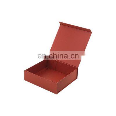 Luxury red women's dress clothing packaging magnetic gift box wholesale