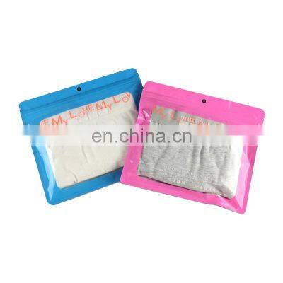 Wholesale Printed Custom Plastic Clothes Zip Packaging Bags For Underwear