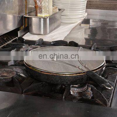 Stainless Steel Splatter Screen Guard Cover For Frying Pan
