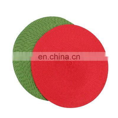 Kitchen & Tabletop Placemats Anti Slip Tableware Decoration Round Plastic Placemats photo-4