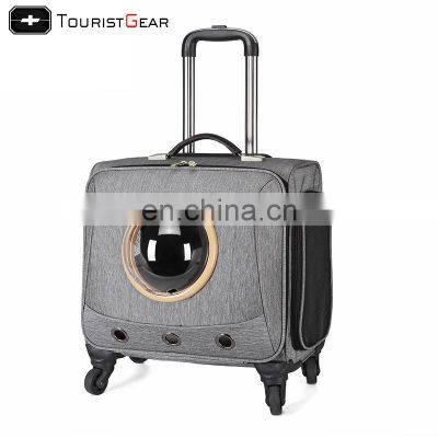 Transparent Bubble Capsule Travel Pet Carrier Bag Dog Cat luggage bag For Cat Pet bag