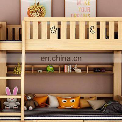 Wooden Baby Bunk Bed for Kids Slide With Desk Bunk Bed Bedroom With Mattresses Kids Bunk Bed for Girls With Storage photo-4