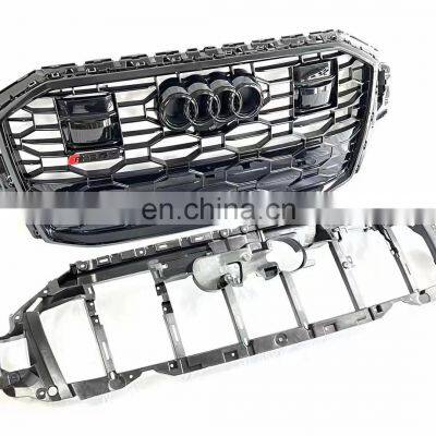 Newest For Audi RSQ7 Front Grille ABS Bumper Grille to Audi Q7/SQ7 2020 2021 2022 Galvanizing Grille With ACC Hole photo-2