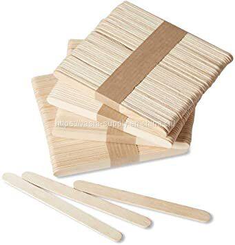 Hot Sale Food Grade Flat Edge 4.5 inch Ice Cream Popsicle Sticks