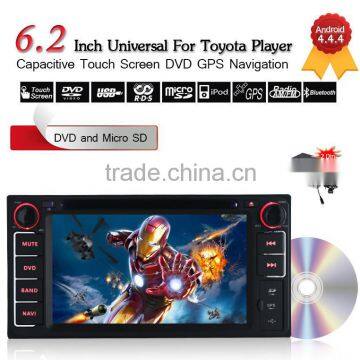 Dual Core Pure Android 4.4 Car Radio for Toyota Hilux Fortuner Innova Old Camry Corolla Old Vios RAV4 Prado DVD GPS WIFI 3G SWC photo-3