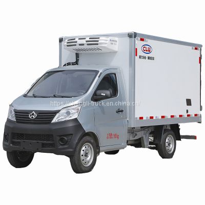 Changan mini refrigerator truck mini gas freezer truck