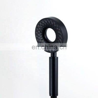 Economic High Pressure Handheld Shower Head 3 Setting Powerful Shower Massage Spa Shower Head Black