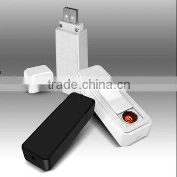 No gas USB electronic lighter rechargeable with memory function