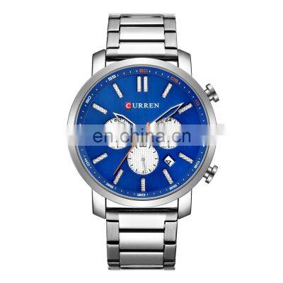 CURREN 8315 Men's Fashion&Casual Watch Japan Quartz Movement Stainless Steel Band Business Watch
