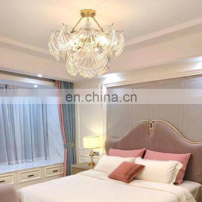 2022 New Design Glass Chandelier Luxury Personality Living Room Restaurant Hotel Indoor LED Pendant Light