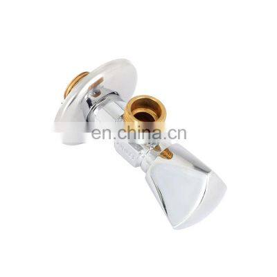 LIRLEE New Design OEM Brass Angle Valve Cartridge Triangle Toilet Stop Valve For Bathroom