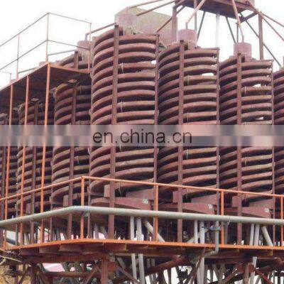 Chromite spiral concentrators separator wholesale price for 100tph chromite ore beneficiation plant