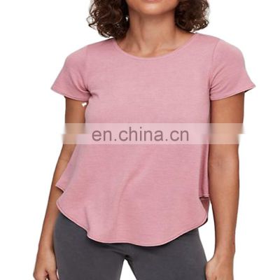 custom logo plain ladies t shirts