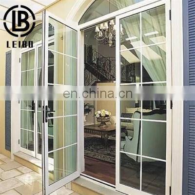 European style aluminum fixed French casement window and door with grill design