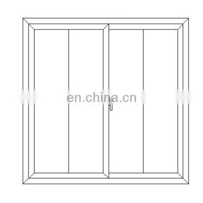 Hot sale cheap upvc sliding window high quality plastic  sliding window double glazed upvc sliding windows