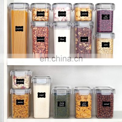 Wholesale 24 Pack Airtight Food Storage Containers Tea container airtight Airtight container jar set for kitchen