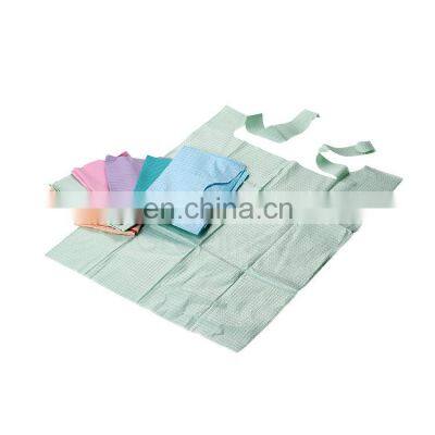 Colorful 3-Ply Patient Surgical Consumable Medical Disposable Dental Bibs