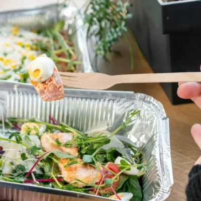 Biodegradable Cutlery Natural Wood /Birch Wooden Disposable Cutlery Set Spoon Fork Knife(1000/Case) photo-4