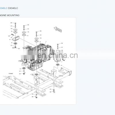 original new K1004971E DX340 Engine