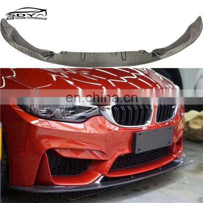 F80 F82 M3 M4 High quality carbon fiber 3D Style front bumper lip front diffuser lip for BMW F80 F82 M3 M4