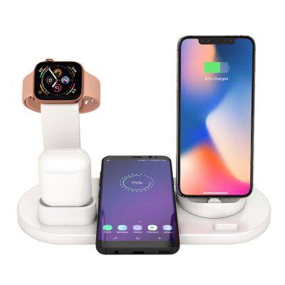 3 in 1 Wireless Charger Charging Stations Wireless Charger Stand 4-in-1 Charging Station Charger Wireless photo-2