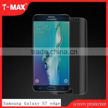 Wholesale 3D Curved Glass For samsung galaxy S7 Edge TPU screen protector,anti-fingerprint tempered glass screen protector