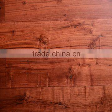 Direct Factory Black Walnut Smooth Engineered Wide Plank Solid Wood Flooring