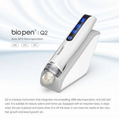 Upgrade New Design Derma Pen Mirco Needle Bio Pen Q2 With LED Light Therapy and Mirco Current Beauty Device photo-2