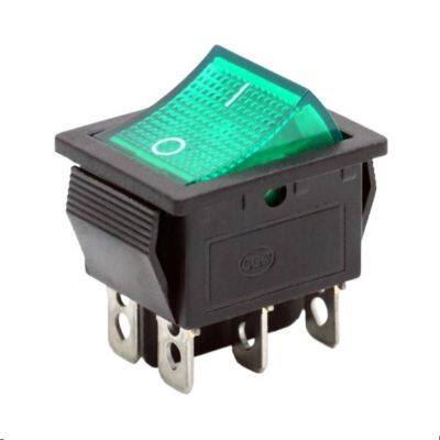 Boat Type Switch Light Rocker Power Button 16A 250V IP67 Waterproof 4-Pin Design