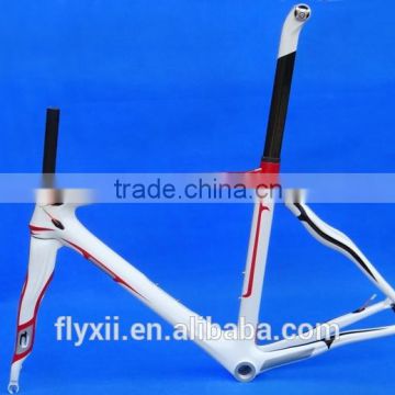 FLX-FR-308P3 : Carbon Cycling Road Bike Frame Fork Seatpost Clamp Headset : 50cm, 54cm, 56cm