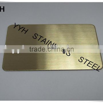 color brushed finish metal sheet supplier