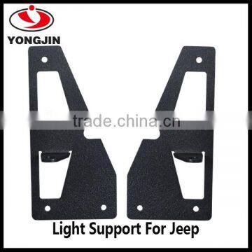 Stainless Steel Black Light Mount Bracket Led Lamp Bar Support for Jeep photo-4