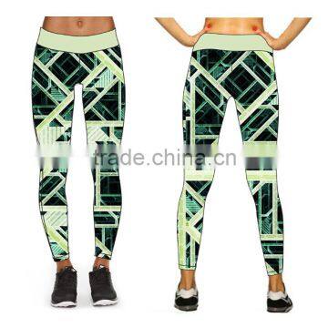 (OEM/ODM Factory)Ladies Leggings Full Length Leggings Gym Yoga Pants Sublimation Leggings Pants photo-3