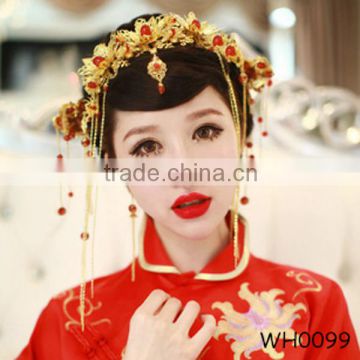 Hot Sale Bride Headwear Chinese Style Wedding Hair Accessories Traditional Hair Accessories