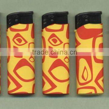 High Quality Disposable or Refillable Electronic Plstic Gas Lighter FH-809 With Wrpped Sticker photo-4