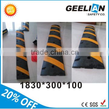 reflective road speed humps and stripe portable speed bump