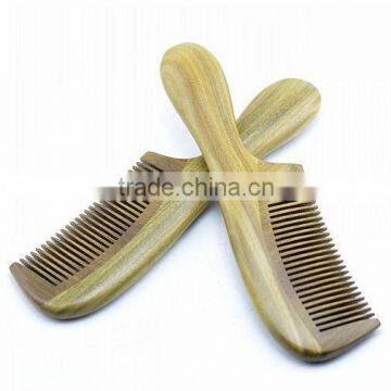 Green sandalwood no static handmade comb wood combs