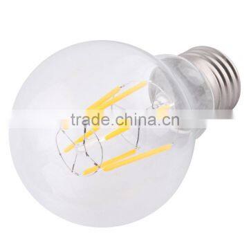 High quality led lighting manufacturer 360 degree e27 4w 6w 8w 2700 4000 kelvin led filament bulb