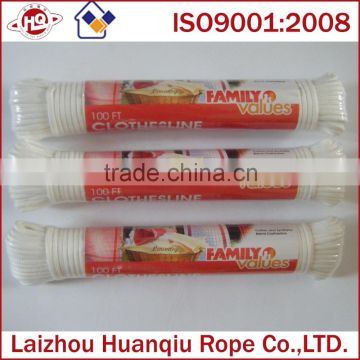 USA market household cotton & synthetic clothesline rope factory