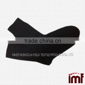 Wholesale girl tube socks black merino wool socks