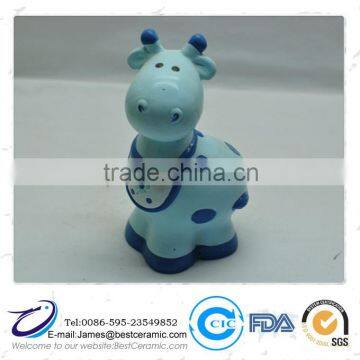 hot selling Lovely ceramic painted money bank animal ladyburd cat cow