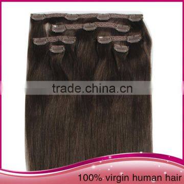 Cheap Brazilian Raw Human Hair Extension Silky Straight Clip In Hair Extension photo-4