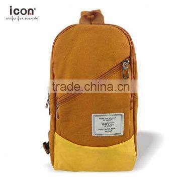 Contrast color canvas crossbag own design