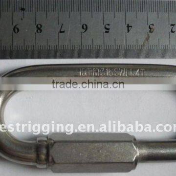 10mm wide jaw quick link, ss316/ wire rope accesory