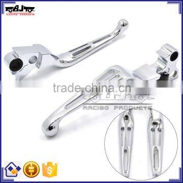 New Style Recommended Motorcycle Parts Chrome Billet Aluminum Clutch and Brake Lever For Harley