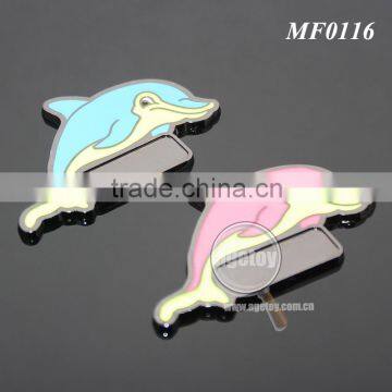 Tarnish Plated Zinc Alloy Cute Dolphins Shaped Promotional Souvenir Enamel Custom Fridge Magnet Metal photo-6