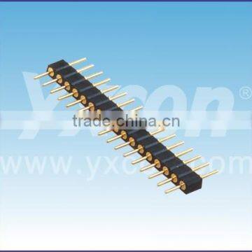 China big factory 2.0mm pitch single layer single row straight Machined pin header connector