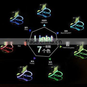 Children Kids Unisex LED Light Lace Up Luminous Sneaker Casual Shoes USB Sport
