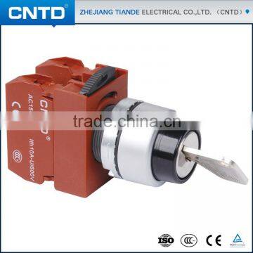 CNTD CE Approval Safety Push Button Switch Stay Put Type 22mm Diameter Lockable 3Pole Switch (C2SNK-F3)