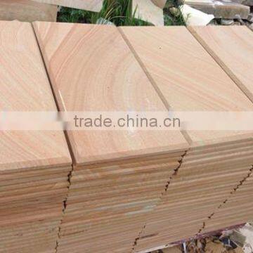 Artistic and Beatiful Vein Beige Wood Sandstone photo-3